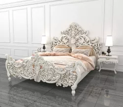 Classic Carved Bed 2 3D model