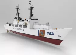 Coast guard ship 3D model