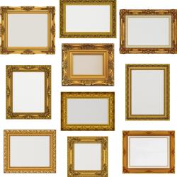 Collection of 3d models Frame picture gold v1 3D model
