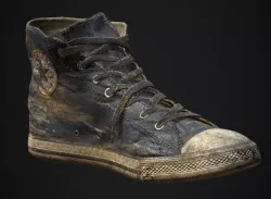 Converse Shoe grudge texture  Low-poly 3D model