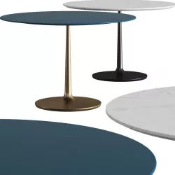 Crate and Barrel Nero Dining Table 3D model
