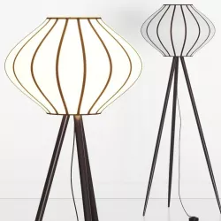 Crate and Barrel Starling Paper Lantern Floor Lamp 3D model