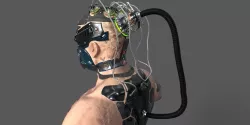  Cyberpunk cyborg Low-poly 3D model