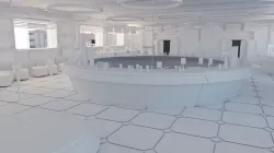 Cyberpunk SCI-FI Futuristic Bar Interior Design 3D model
