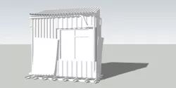 Cyberpunk Slums Buildings set 3D model
