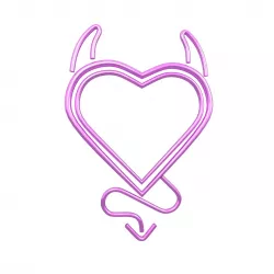 Devil Heart Emblem v1 006 Low-poly 3D model