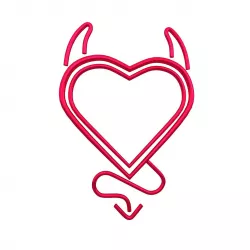 Devil Heart Emblem v1 007 Low-poly 3D model