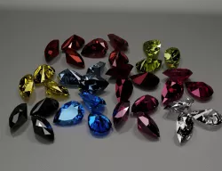 diamond pear 3D model