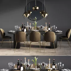 Dinning Set 08 3D model