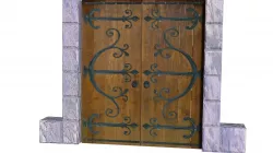 Door wooden wide 3D model