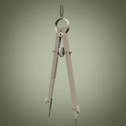Drawing Compass 3D Model 3D model