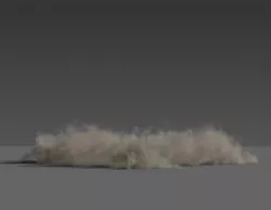 Dust wave Explosion 01 VDB 3D model