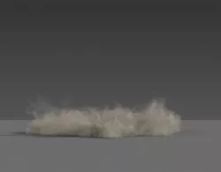 Dust wave Explosion 02 VDB 3D model