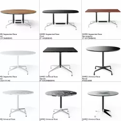 Eames Hermann Miller Tables Collection 3D model