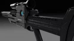 Energy or Laser Rifle Concept v02 3D model