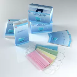 face mask box mask face mask 3D model
