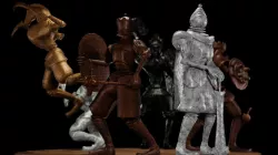 Fantasy Chess Character Pack with Weapons Low-poly 3D model