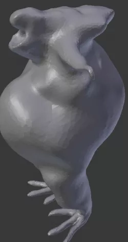 Fat Alien Character 3D model