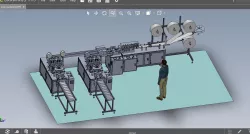 fully automatic - face mask machine 8 3D model