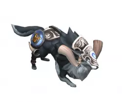 Game animated characters - war wolf cubs 3D model
