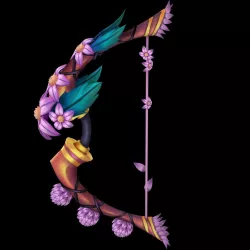 Game character weapon - fall bow 3D model