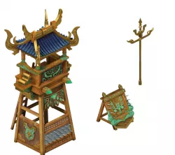 Game Model - Army Barracks Gate 3D model
