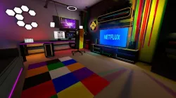 Gamer Live Streamer Room Low-poly 3D model