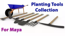 Gardening tools 3D model