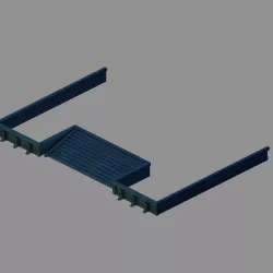 Ghost House - Stairs 01 3D model