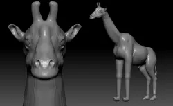 giraffe 3D model