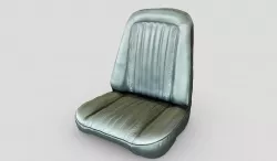 Green Leather Car Seat Scan 3D model