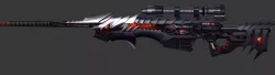 Gun AWP Lowpoly Handpainted Low-poly 3D model