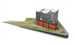 Hamburg Elbphilharmonie HighPoly 3D model