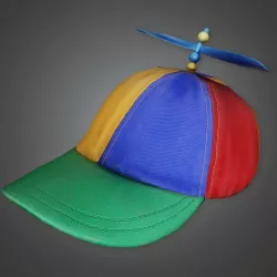 HAT - Propeller Silly Hat - PBR Game Ready Low-poly 3D model