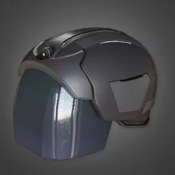 HAT - Sci-fi Futuristic Helmet - PBR Game Ready Low-poly 3D model