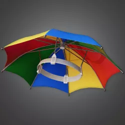 HAT - Umbrella Hat - PBR Game Ready Low-poly 3D model