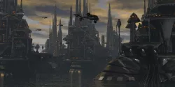 HOalo City In Future  Low-poly 3D model