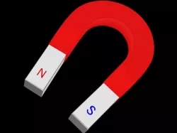 Horseshoe Magnet Low-poly 3D model