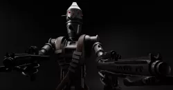 IG Assassin Droid and Blaster 3D model