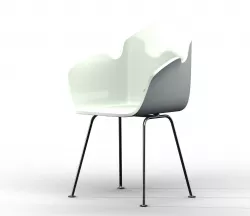 Iron Chair Low-poly 3D model