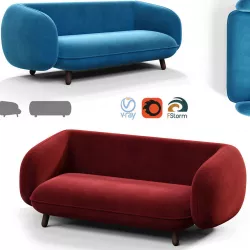 ISKOS Snoopy sofa three 3D model