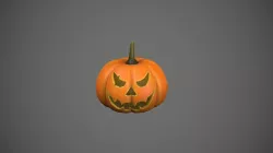 Jack-O-Lantern - Pumpkin Low-poly 3D model