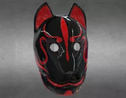 Japanese Kitsune Fox Mask Low-poly 3D model