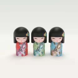 Japanese Wooden Dolls Low-poly 3D model