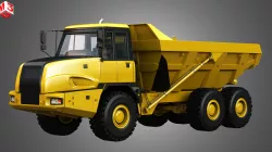 JD - 300D II Articulated Dump Truck  3D model