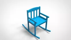 Kids Rocking Chair 3D model