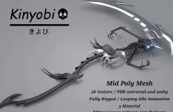 Kinyobi - Animated Battle Scythe 3D model