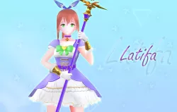 Latifa PBR Original - VRChat and Game Ready Low-poly 3D model
