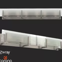 Latitude 6-Light Dimmable Bath Bar 3D model