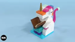 LEGO Brick Unicorn Minibuild 3D model